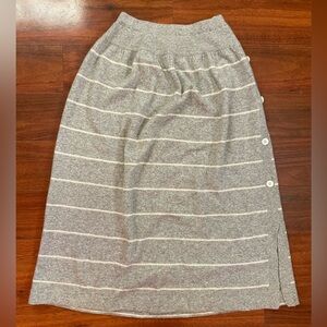 Vintage Lambswool Angora Rabbit Hair Maxi Skirt small